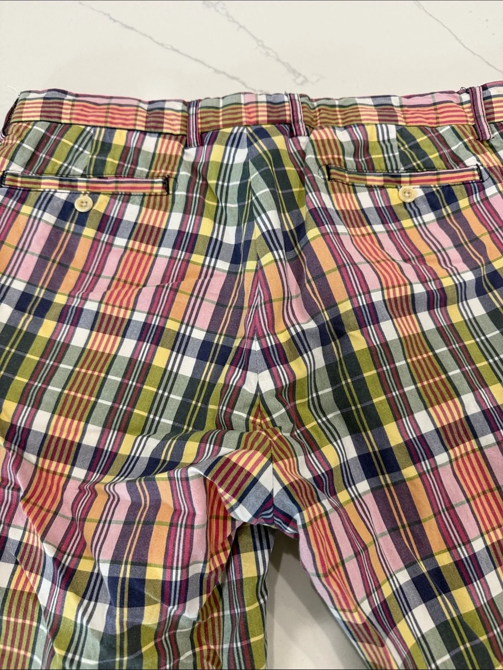 Polo by Ralph Lauren Plaid Shorts with Cream Lining